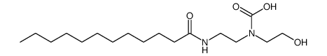 (2-Dodecanamidoethyl)(2-hydroxyethyl)carbamic acid Structure