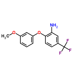 2-(3-METHOXY-PHENOXY)-5-TRIFLUOROMETHYL-PHENYLAMINE Structure