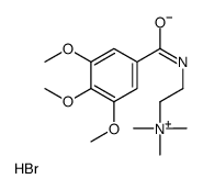 trimethyl-[2-[(3,4,5-trimethoxybenzoyl)amino]ethyl]azanium,bromide Structure