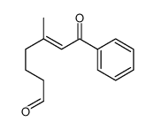 5-methyl-7-oxo-7-phenylhept-5-enal结构式