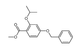 methyl 4-benzyloxy-2-isopropoxybenzoate Structure