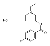 diethyl-[2-(4-fluorobenzoyl)oxyethyl]azanium,chloride结构式