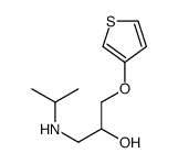 1-(propan-2-ylamino)-3-thiophen-3-yloxypropan-2-ol Structure