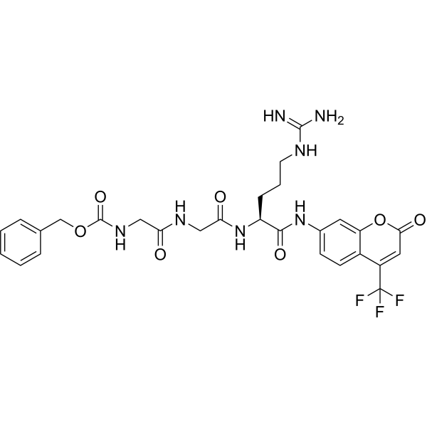 Z-Gly-Gly-Arg-AFC结构式