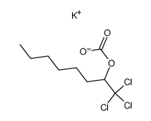 potassium 1,1,1-trichloro-2-octyl carbonate结构式