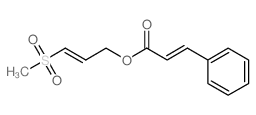 [(E)-3-methylsulfonylprop-2-enyl] (E)-3-phenylprop-2-enoate结构式