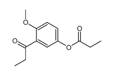 4-methoxy-3-propionylphenyl propionate Structure