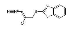 3-(1H-benzimidazol-2-ylsulfanyl)-1-diazonioprop-1-en-2-olate结构式