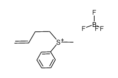 phenylmethyl(3-butenyl)sulfonium fluoroborate结构式