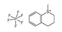 1-methylthiachroman hexafluorophosphate Structure