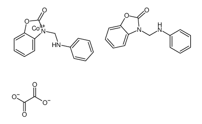 3-(anilinomethyl)-1,3-benzoxazol-2-one,cobalt(2+),oxalate Structure