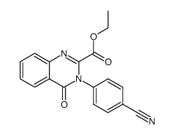 3-(4-Cyano-phenyl)-4-oxo-3,4-dihydro-quinazoline-2-carboxylic acid ethyl ester Structure