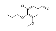 3-CHLORO-5-METHOXY-4-PROPOXYBENZALDEHYDE structure