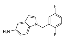 1-[(2,5-difluorophenyl)methyl]indol-5-amine结构式