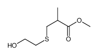 methyl 3-[(2-hydroxyethyl)thio]isobutyrate structure