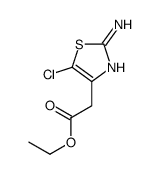 ethyl 2-(2-amino-5-chloro-1,3-thiazol-4-yl)acetate结构式