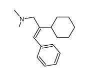 N,N-dimethylamino-3 phenyl-1 cyclohexyl-2 propene-1 Structure