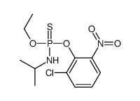 N-[(2-chloro-6-nitrophenoxy)-ethoxyphosphinothioyl]propan-2-amine结构式