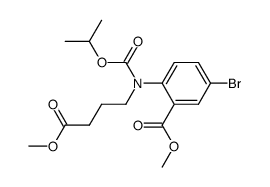 methyl 5-bromo-2-[isopropoxycarbonyl-(3-methoxycarbonylpropyl)amino]benzoate结构式