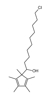 10-chloro-1-(1,2,3,4,5-pentamethyl-2,4-cyclopentadienyl)-1-decanol Structure