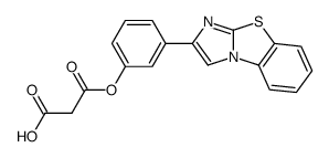 2-(m-carboxyacetoxyphenyl)imidazo<2,1-b>benzothiazole Structure