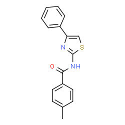 (Z)-4-methyl-N-(4-phenylthiazol-2(3H)-ylidene)benzamide Structure