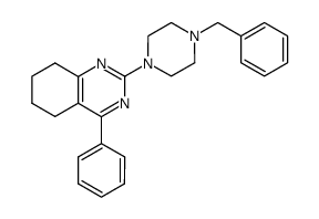 2-(4-Benzyl-piperazin-1-yl)-4-phenyl-5,6,7,8-tetrahydro-quinazoline Structure