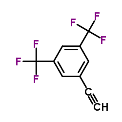 1-Ethynyl-3,5-bis(trifluoromethyl)benzene structure