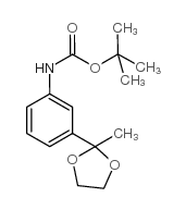 tert-butyl N-[3-(2-methyl-1,3-dioxolan-2-yl)phenyl]carbamate图片