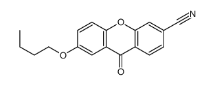 7-butoxy-9-oxoxanthene-3-carbonitrile结构式