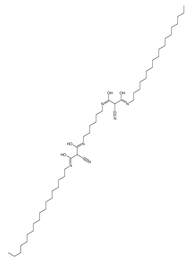 2-cyano-N-[6-[[2-cyano-3-(octadecylamino)-3-oxopropanoyl]amino]hexyl]-N'-octadecylpropanediamide结构式