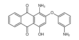 1-amino-2-(3-aminophenoxy)-4-hydroxyanthracene-9,10-dione Structure