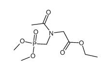 O,O-dimethyl-N-carboethoxymethyl N-acetylaminomethyl phosphonate结构式