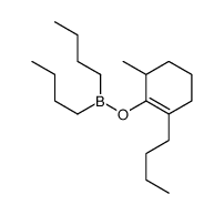 dibutyl-(2-butyl-6-methylcyclohexen-1-yl)oxyborane结构式