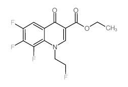 6,7,8-Trifluoro-1-(2-fluoroethyl)-4-oxo-1,4-dihydroquinoline-3-carboxylic acid ethyl ester结构式