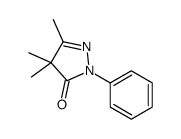 2,4-二氢-4,4,5-三甲基-2-苯基-3H-吡唑-3-酮结构式