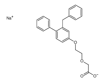 [[2(or 3)-(phenylmethyl)[1,1'-biphenyl]-4-yl]oxy]-,sodium salt Structure