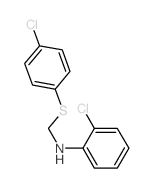 Benzenamine,2-chloro-N-[[(4-chlorophenyl)thio]methyl]-结构式