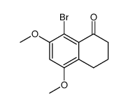 8-bromo-5,7-dimethoxy-3,4-dihydro-2H-naphthalen-1-one Structure