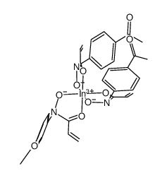 tris(N-p-acetylphenylacryloylhydroxylaminato)indium结构式