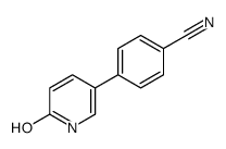 4-(6-oxo-1H-pyridin-3-yl)benzonitrile结构式