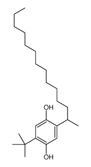 2-tert-butyl-5-tetradecan-2-ylbenzene-1,4-diol Structure