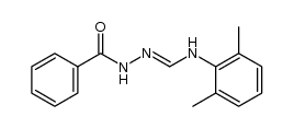 N-benzoyl-N'-(2,6-dimethylphenylaminomethylene)hydrazine Structure