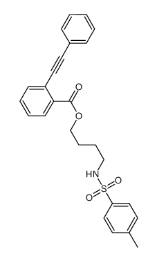 4-(4-methylphenylsulfonamido)butyl 2-(phenylethynyl)-benzoate Structure