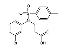 N-(3-Bromophenyl)-N-[(4-methylphenyl)sulfonyl]-β-alanine Structure