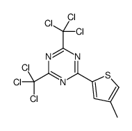 2-(4-METHYLTHIOPHENYL)-4,6-BIS(TRICHLOROMETHYL)-S-TRIAZINE Structure
