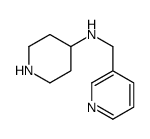 Piperidin-4-yl-pyridin-3-ylmethyl-amine结构式