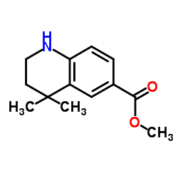 Methyl 4,4-dimethyl-1,2,3,4-tetrahydro-6-quinolinecarboxylate structure