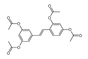 2,3',4,5'-tetraacetoxystilbene结构式