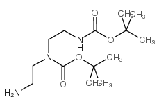 1,4-BIS-BOC-1,4,7-TRIAZAHEPTANE结构式